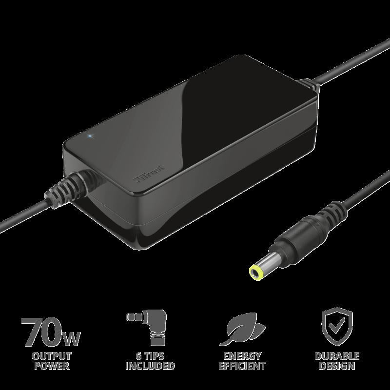 Incarcartor laptop Trust Primo 70W, negr