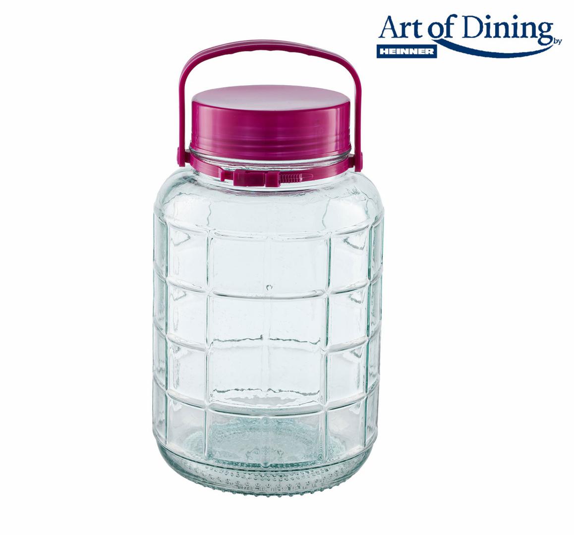 Borcan Sticla cu Capac Plastic 5L (borcan Sticla cu Capac Plastic 5L)