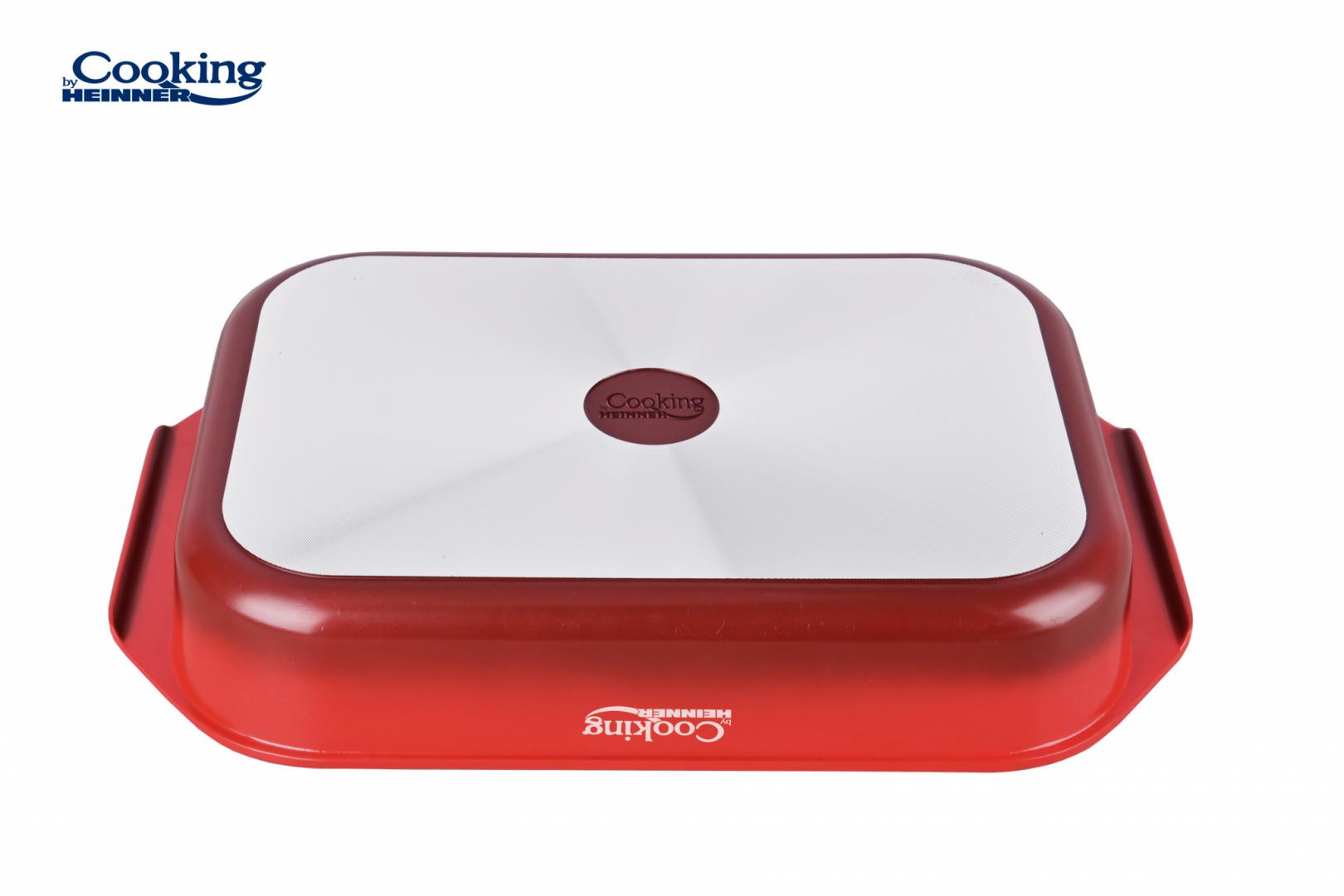 Tava Inalta Aluminiu 39.5x26CM, Red Line (tava Aluminiu cu Acoperire Ceramica 39.5x26 CM)