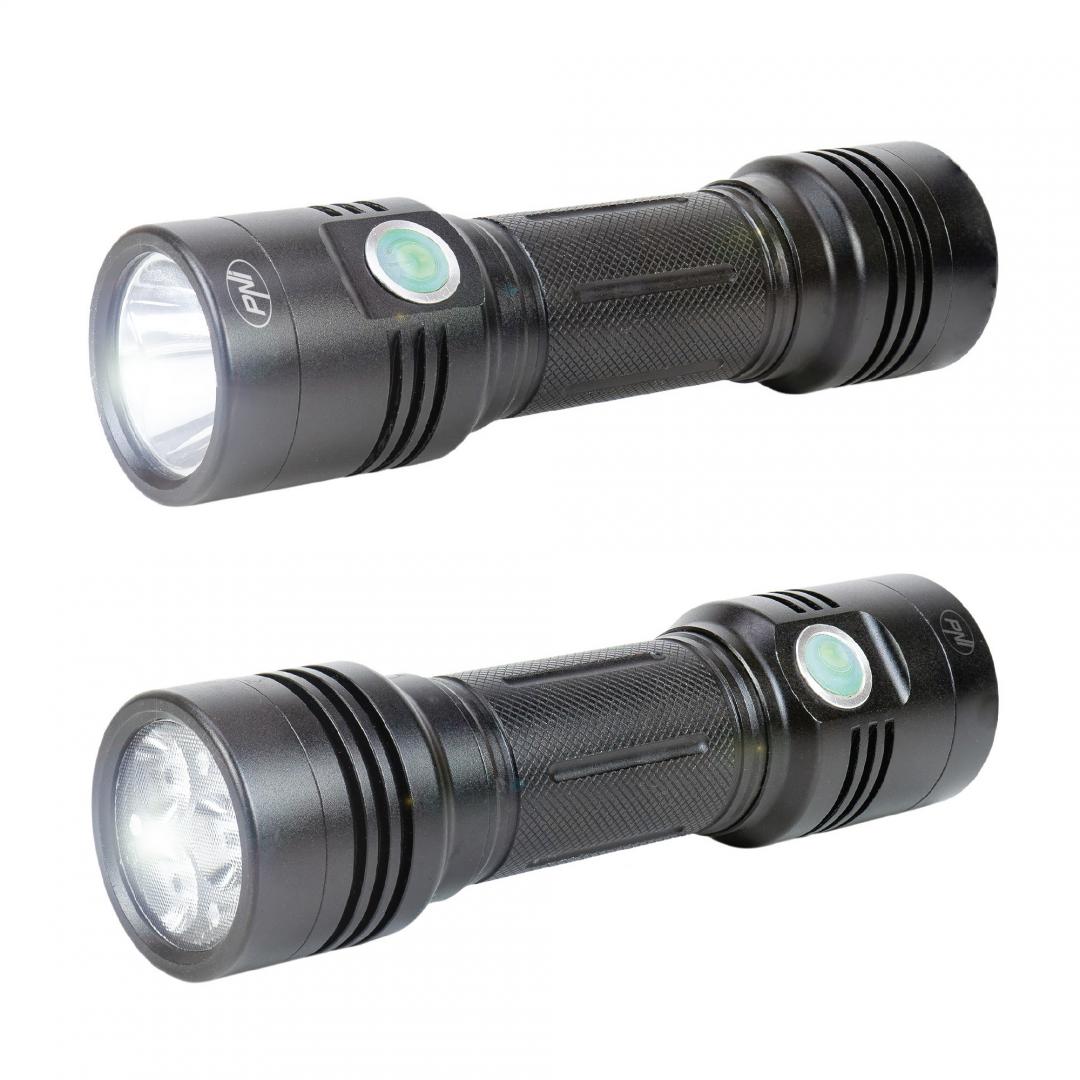Pni Lanterna LED Aluminiu 1500LM ADVF200 (Lanterna dubla Pni Adventure F200 din aluminiu cu LED)