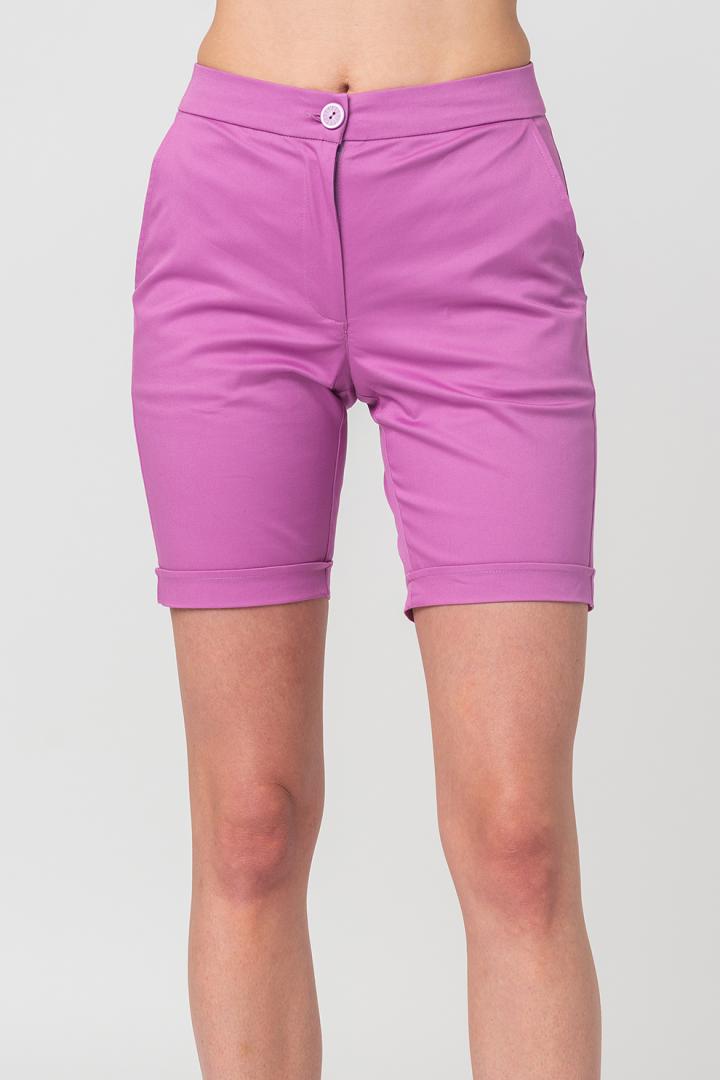 Pegas PANTALONI SCURT CASUAL FEMEI LILA M