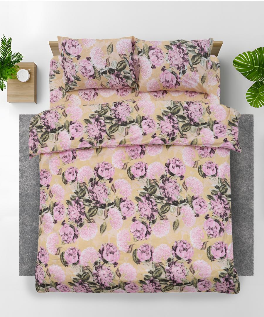 Vanora Set de pat king size bumbac,92 gsm,Peony