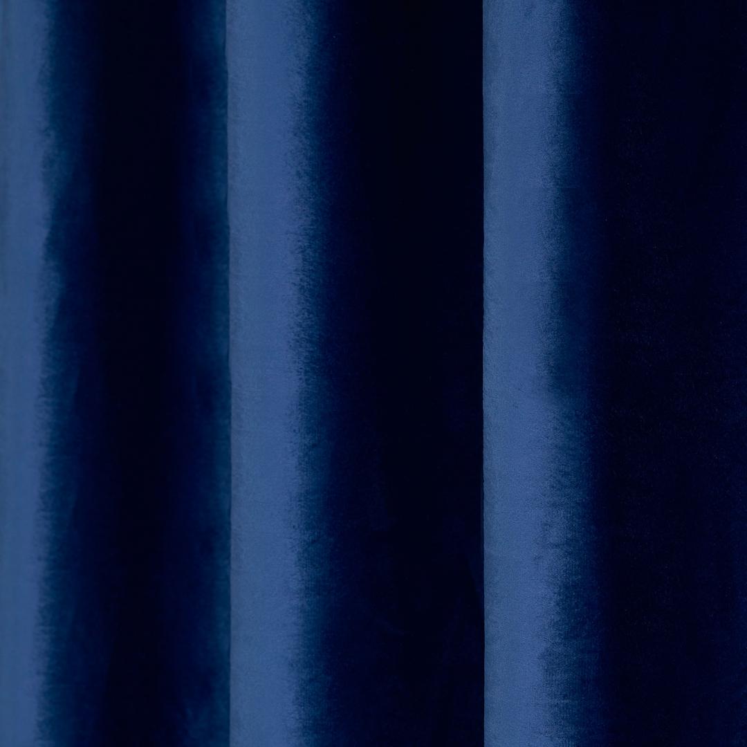 Set 2 draperii catifea 140x270 Albastru (Set 2 draperii catifea 140x270 CM- Albastre)
