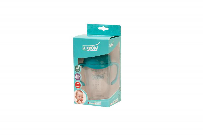 Biberon Sticla 120 ml Gat Larg Ug a-1055 (Biberon din Sticla 120 ml Gat Larg U-GROW a-1055)