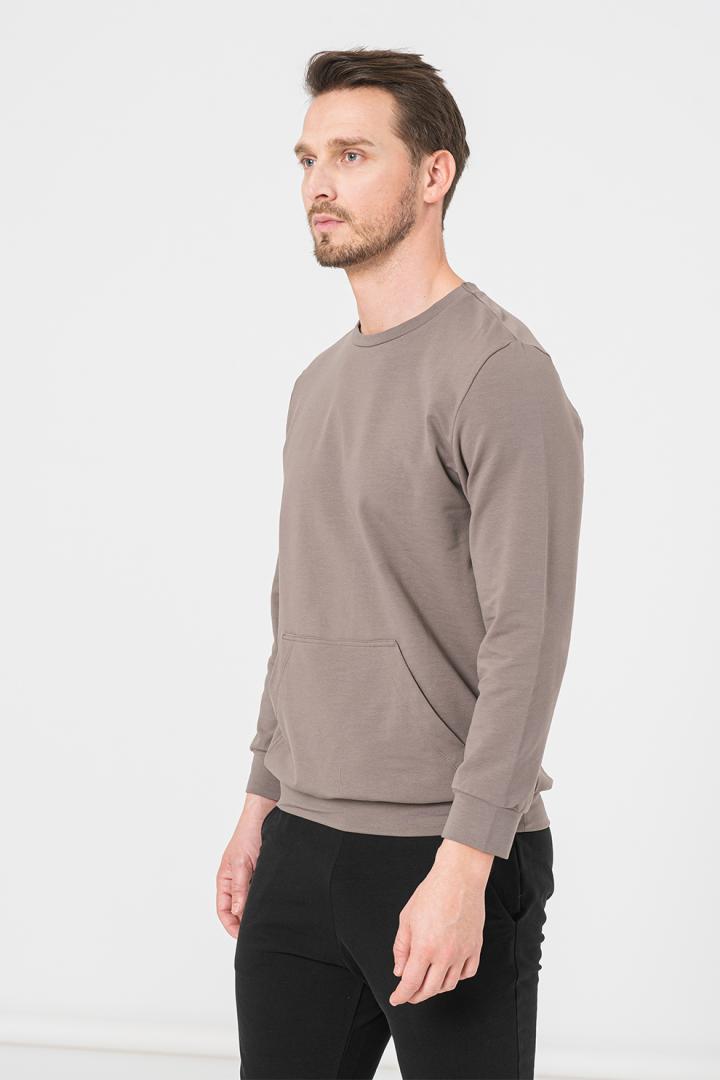 Pegas BLUZA COTON CASUAL BARBATI TAUPE-M