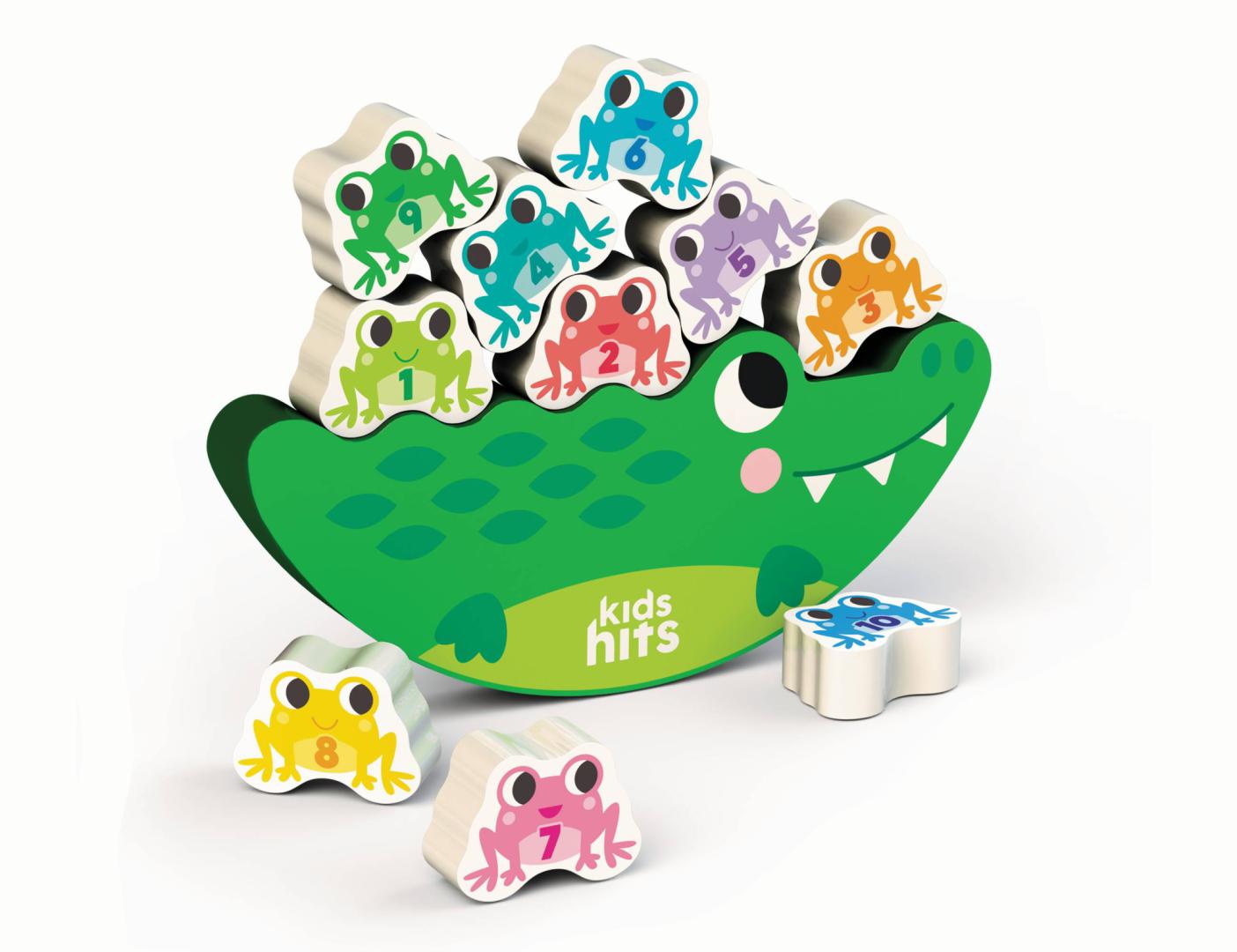 Kids Hits CROCODIL DE BALANSARE, JUCARIE LEMN