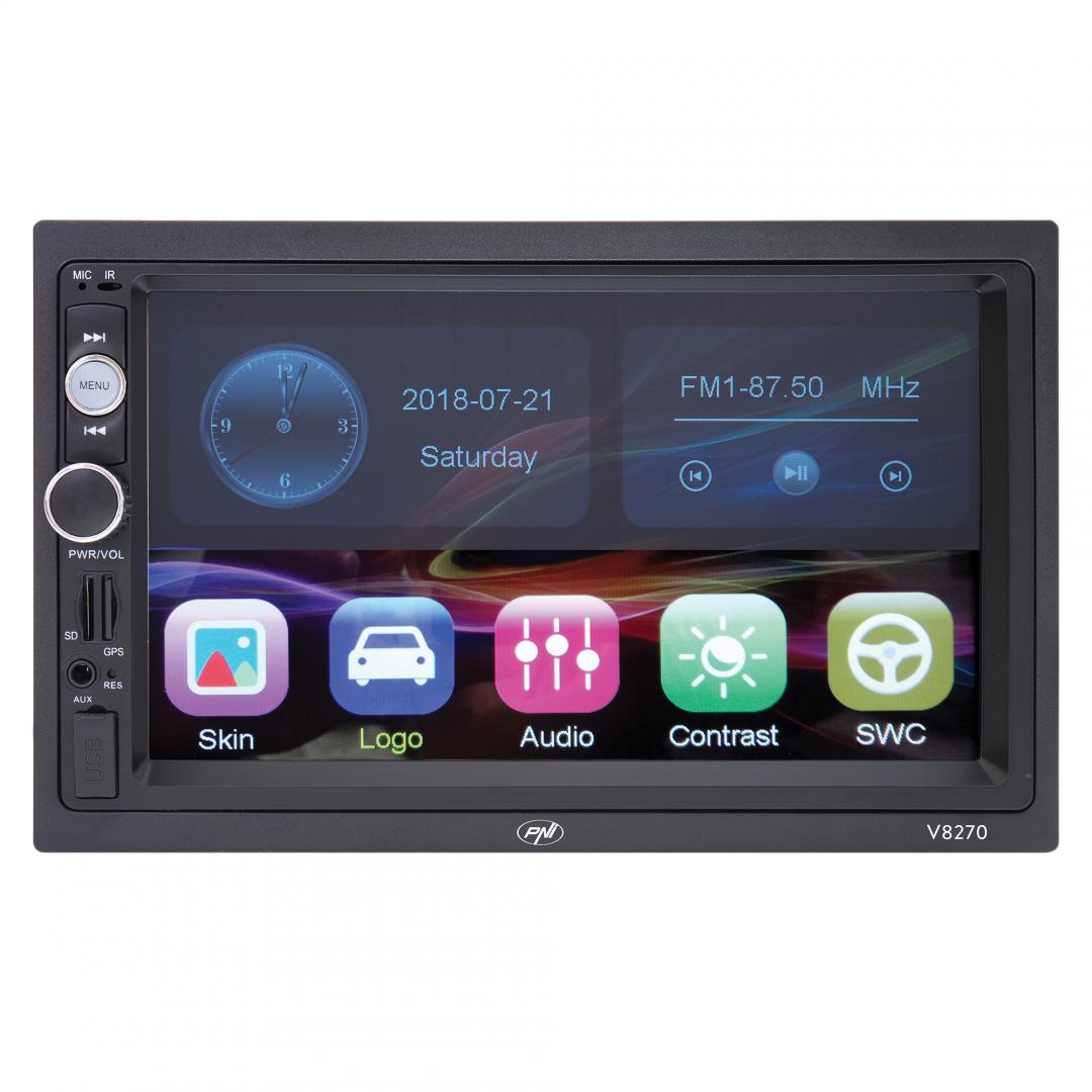 Pni 2din 7" Navi Media Player Auto V8270 (Navigatie multimedia Pni V8270 2 din cu GPS MP5)
