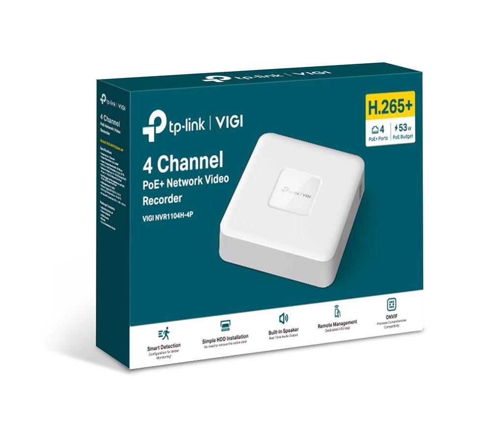 TP-Link TPL VIGI 4 CH POE+ NW VIDEO RECORDER