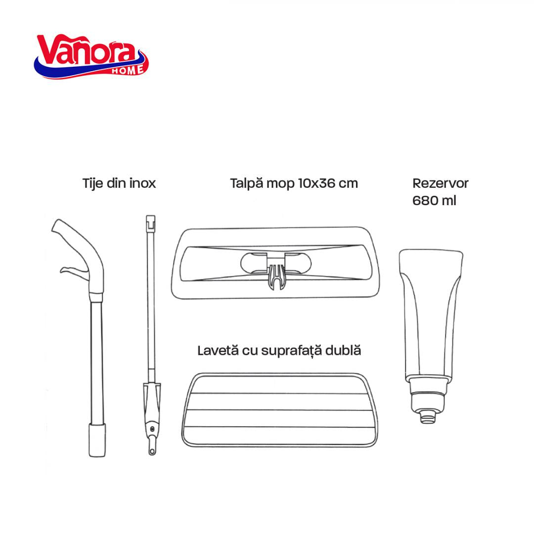 Vanora MOP SPRAY REZERVOR DETASABIL,SPEED CLEAN