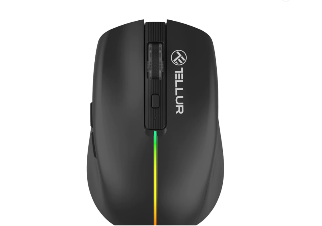 Mouse wireless Tellur Silent Click, negr (Mouse Gaming Wireless Tellur Tellur Silent Click)