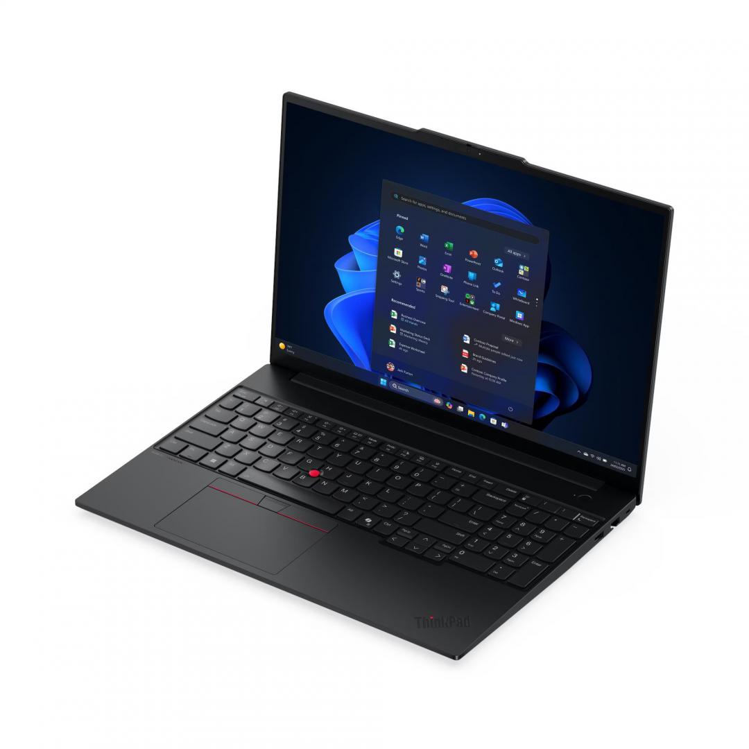 Laptop Business Lenovo ThinkPad E14 Gen 7, cu procesor Intel Core Ultra 5 225U, 14'' IPS, 16 GB DDR5, 512 GB SSD, Intel Graphics, Fara OS, 3 ani Garantie