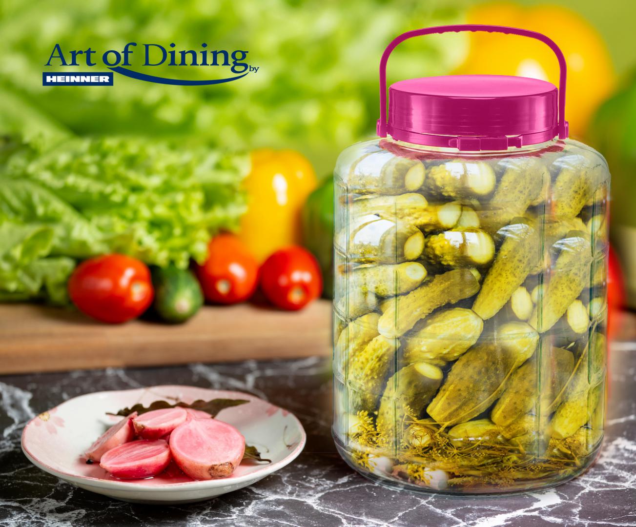 Borcan Sticla cu Capac Plastic 15L (borcan Sticla cu Capac Plastic 15L)