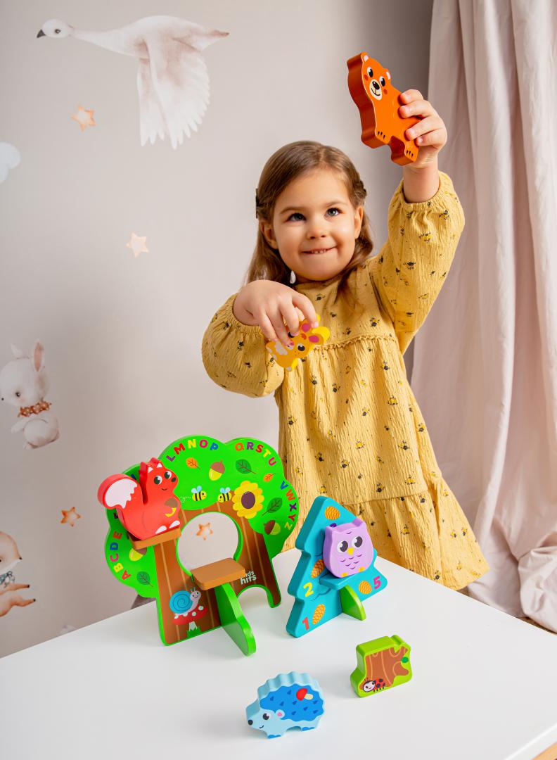 Kids Hits SET ANIMALE IN PADURE, JUCARIE LEMN