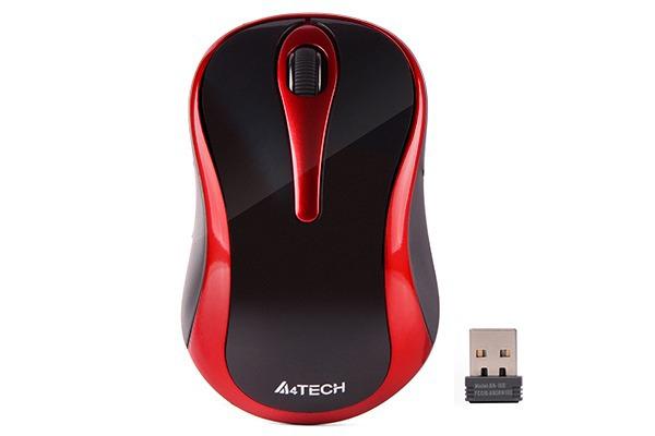Mouse A4TECH G3-280N, WS,1000DPI, Rosu (Mouse Wireless A4TECH G3-280N-2)