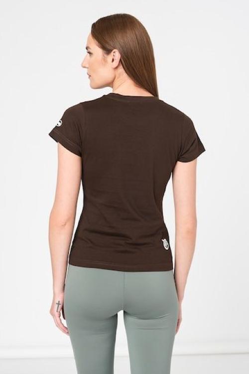Pegas TRICOU  LOGO ORANGE FEMEI COFFEE-XS