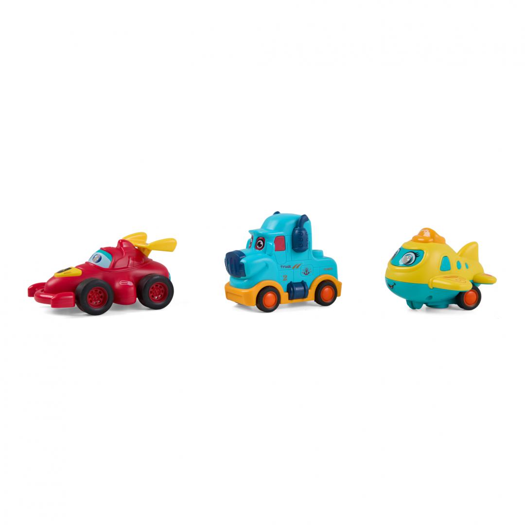 MomKi SET 3 VEHICULE, CAMION ALBASTRU