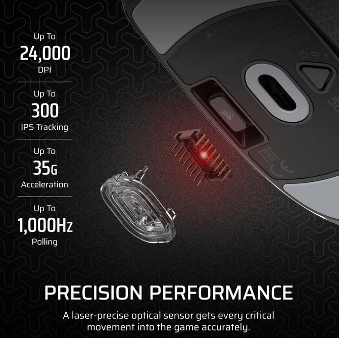 Mouse Gaming Wireless Corsair M55