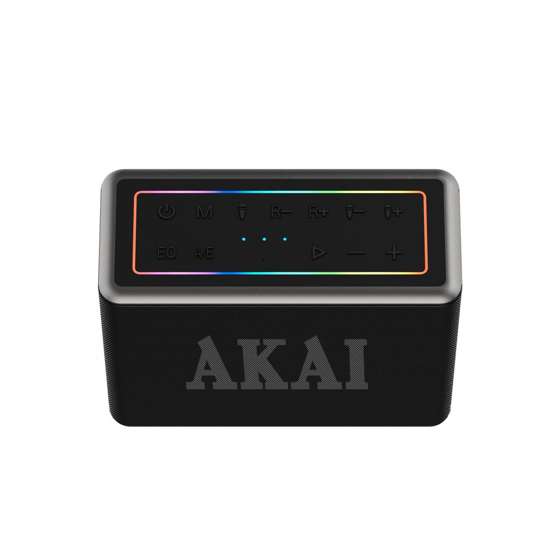 Boxa portabila Akai cu 2 microfoane 80W