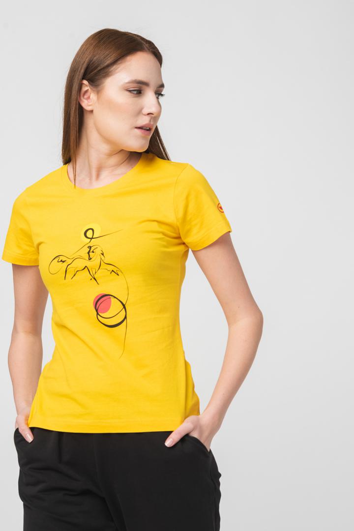 TSHIRT CASUAL F CAL PEGAS YELLOW-XS