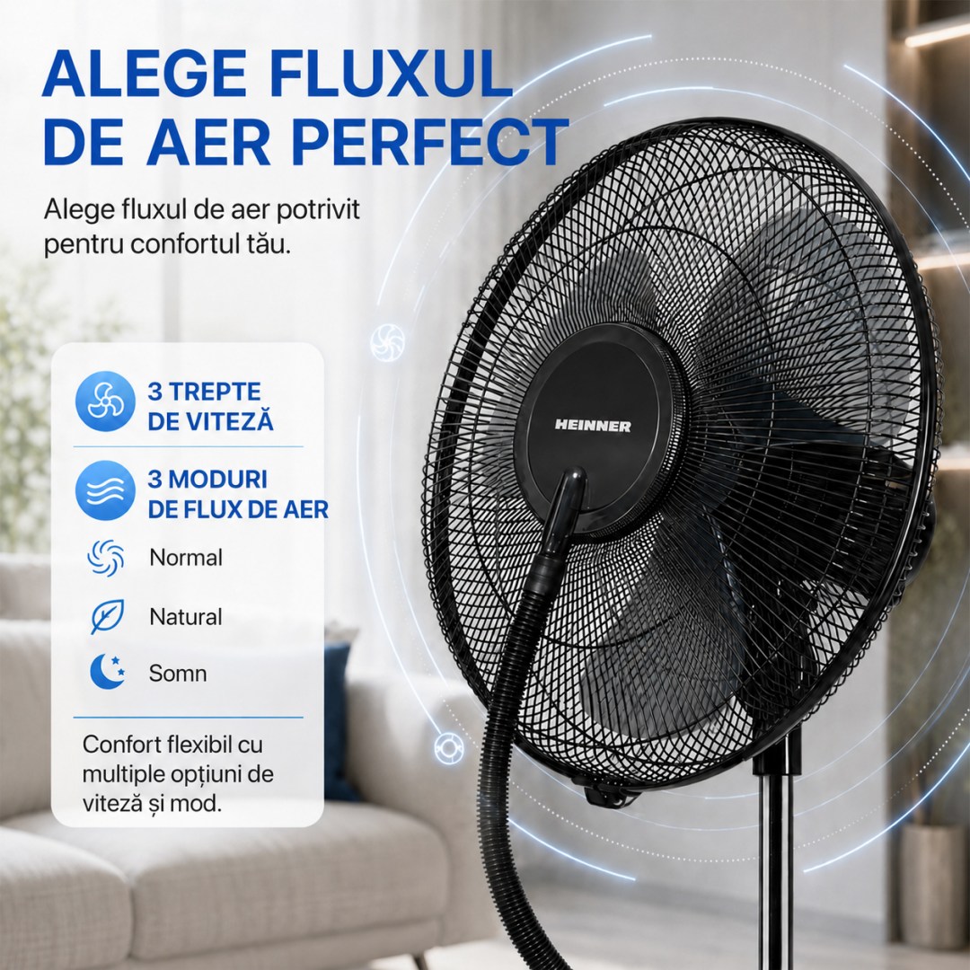 VENTILATOR HEINNER HMF-18GREY