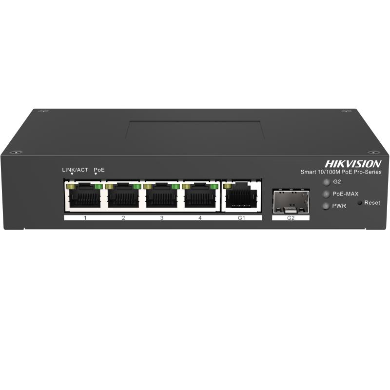 Hikvision SWITCH POE 4 PORTURI DS-3T1306P-SI/HS