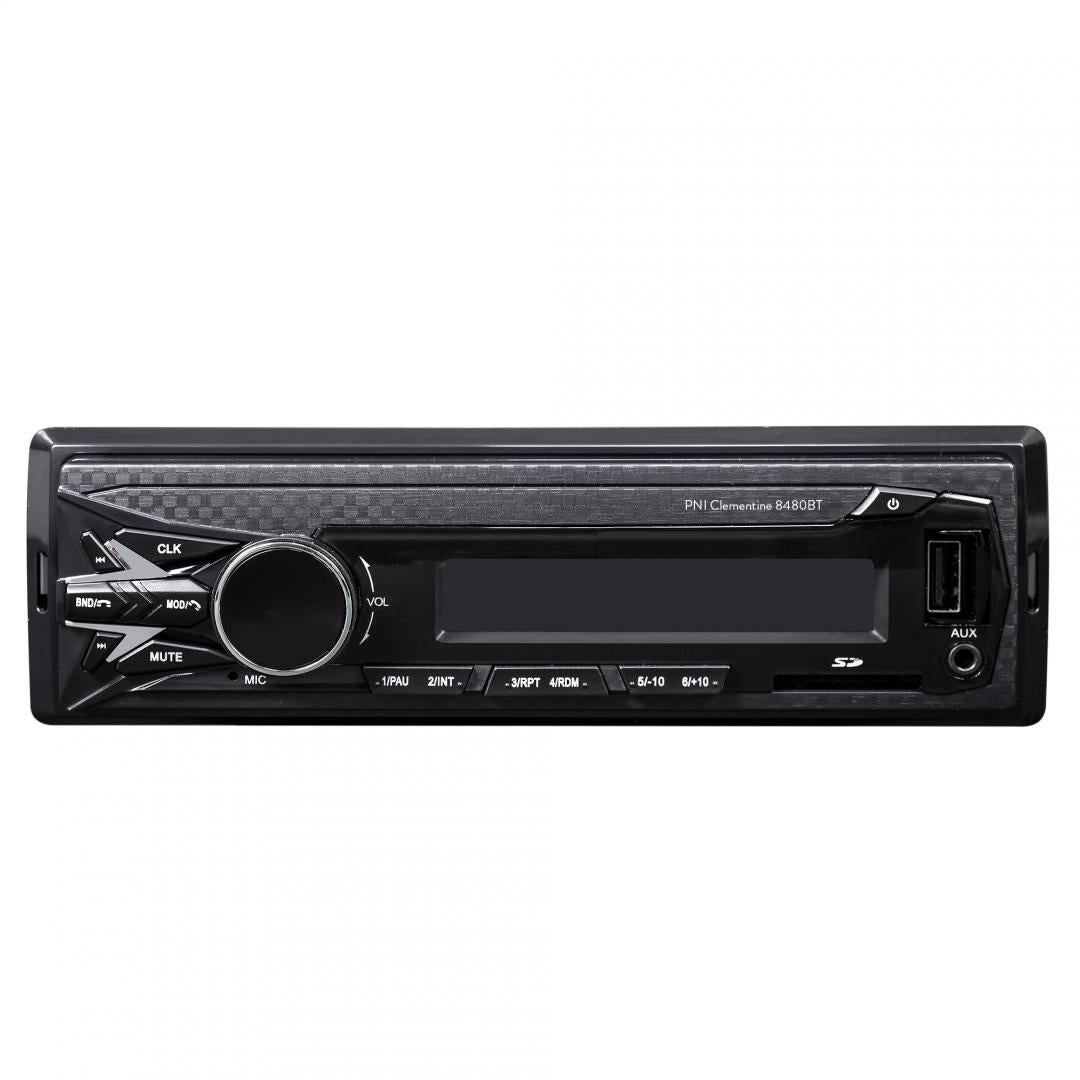 DAB si RDS radio MP3 player auto PNI Clementine 8480BT 4x45w, 12/24V, 1 DIN, cu SD, USB, AUX, RCA, Bluetooth si USB 1.5A pentru incarcare telefon, Radio: FM/DAB+, Radio FM: 87.5MHZ - 108.0MHZ, Radio DAB: 174.928MHZ - 239.200MHZ, Dimensiuni (L x H x A / Gr