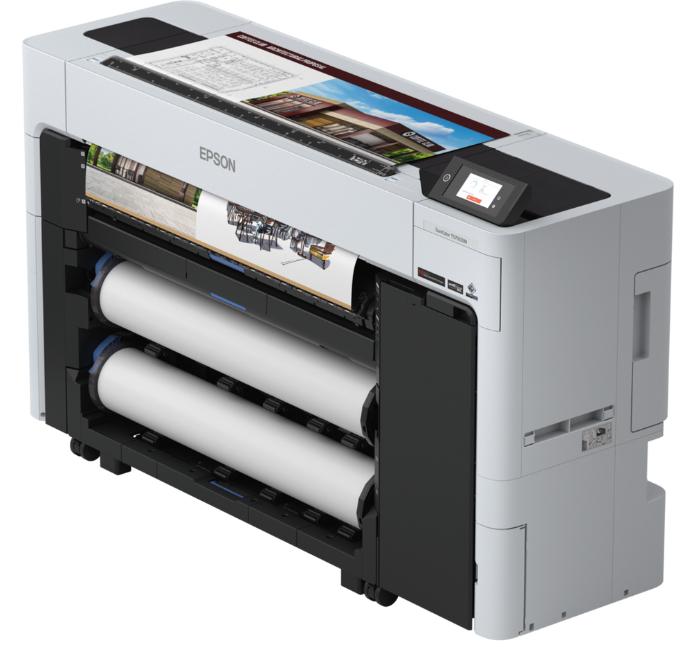 EPSON SC-T5700DM A0 LARGE FORMAT TECHNICAL PRINTER, Tehnologie: Ultrachrome® XD3, 6 culori, Rezolutie printare: 1200 x 2400 DPI, Formate hartie:A0, A1, A2 (42.0x59.4cm), A3 (29.7x42.0 cm), A4 (21.0x29.7 cm), 17" (43.2 cm) Roll, 24" (61.0 cm) Roll, 36" (91