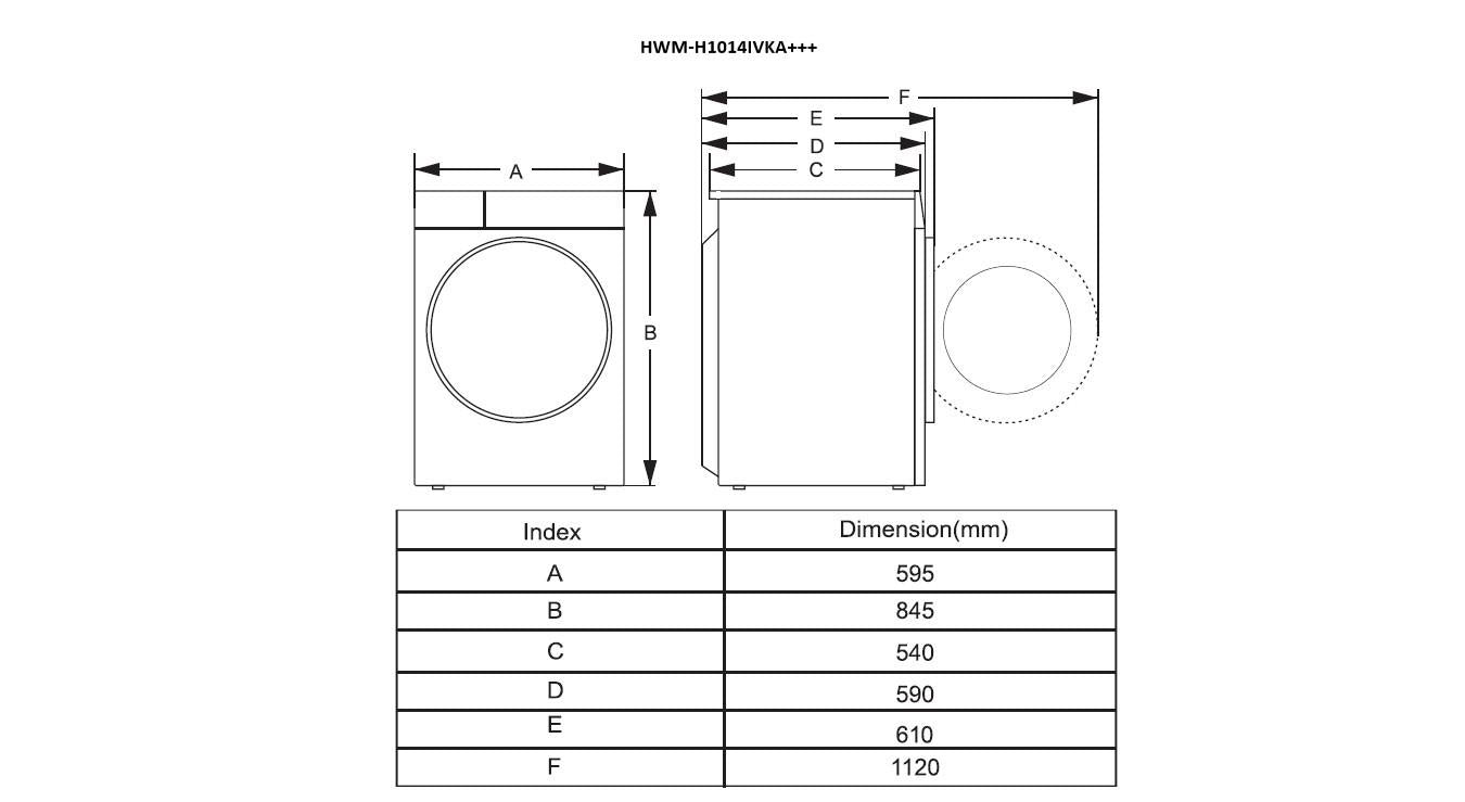 Masina Spalat Heinner HWM-H1014IVKA+++ (Masina de spalat rufe Heinner HWM-H1014IVKA+++)