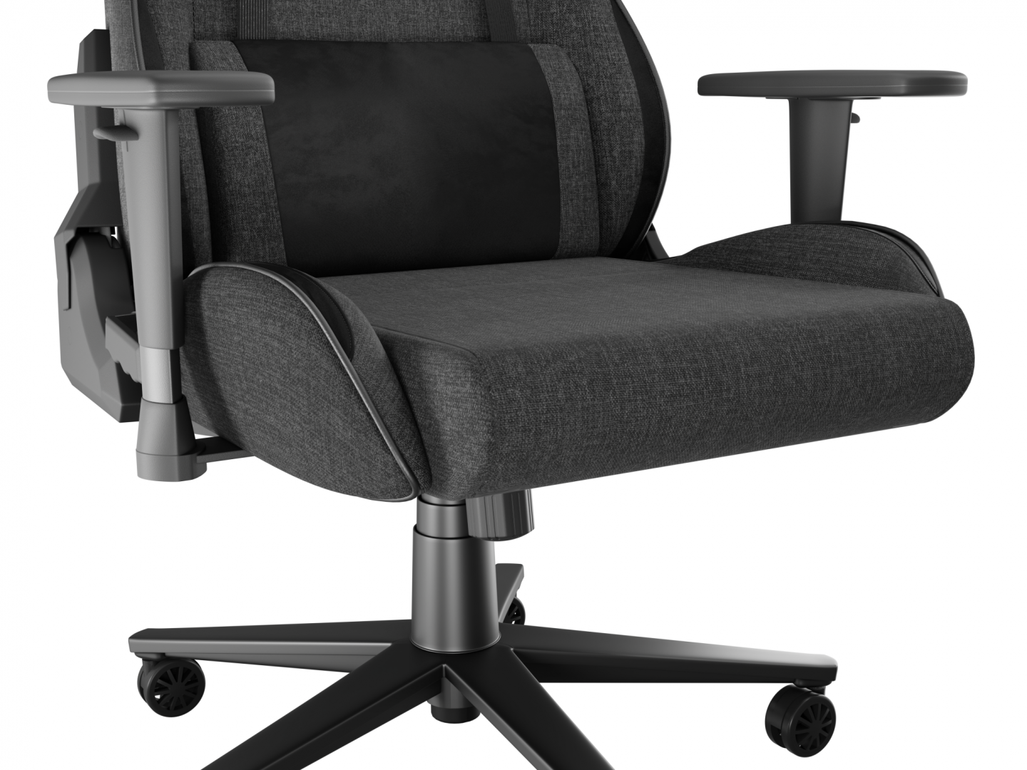 Scaun gaming Genesis Nitro 550 G2, material Synthetic PU + Textil, reglabil pe inaltime, greutate maxima suportata 150 kg, inaltime scaun reglabil 46.5 - 53.5 cm, spatar ajustabil 135°, dimensiuni roti 60mm, gri