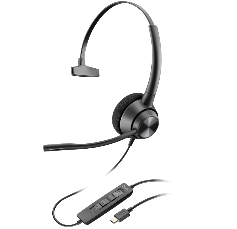 Poly EncorePro 310 USB-C Mono Headset (Casti Head-band Poly EncorePro 310)