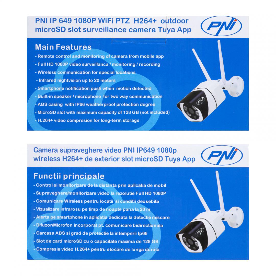 Pni Camera Supraveghere 2MP 1080P IP649 (Camera supraveghere video Pni IP649 cu IP)