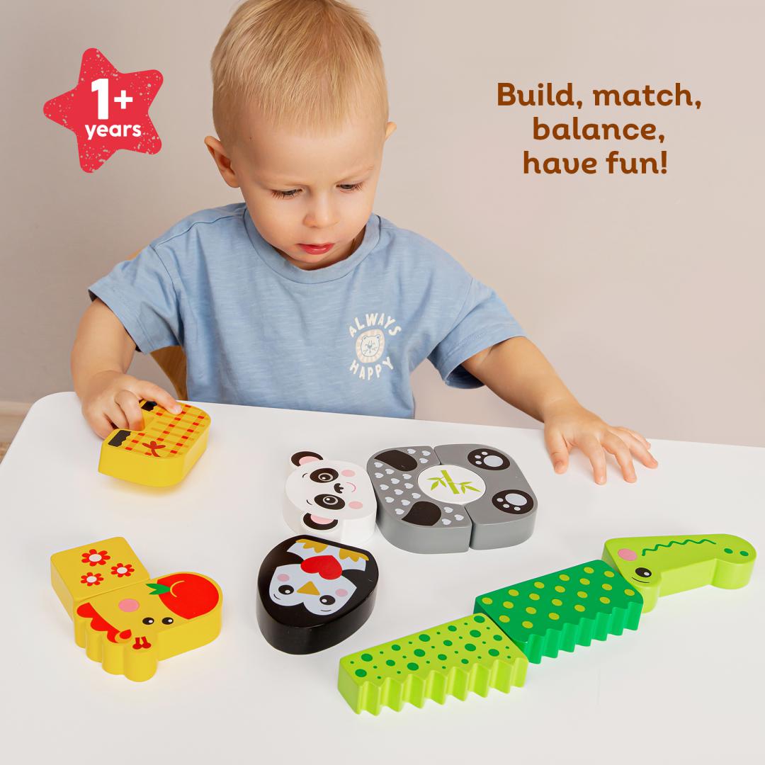 Kids Hits PANDA ȘI PRIETENII SAI, JUCARIE LEMN