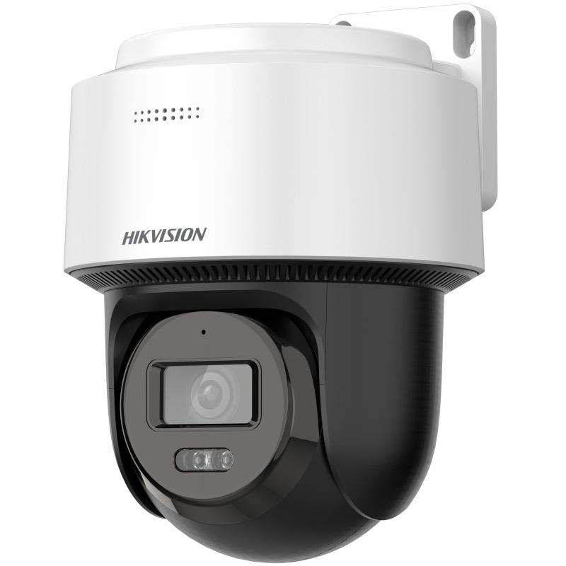 Camera de supraveghere IP PT Hikvision DS-2DE2C400MWG-E(4MM), lentila fixa: 4mm, iluminare: Color: 0.01 Lux @ (F2.0, AGC ON),B/W: 0.005 Lux @ (F2.0, AGC ON),0 Lux, IR: 30m, lumina alba: 30m, microfon si difuzor incorporat, slot card de memorie: microSD/mi