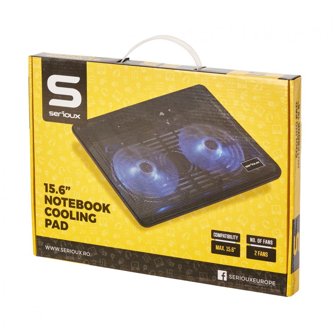 Serioux LAPTOP COOLING PAD NCP007, USB, 10-15"