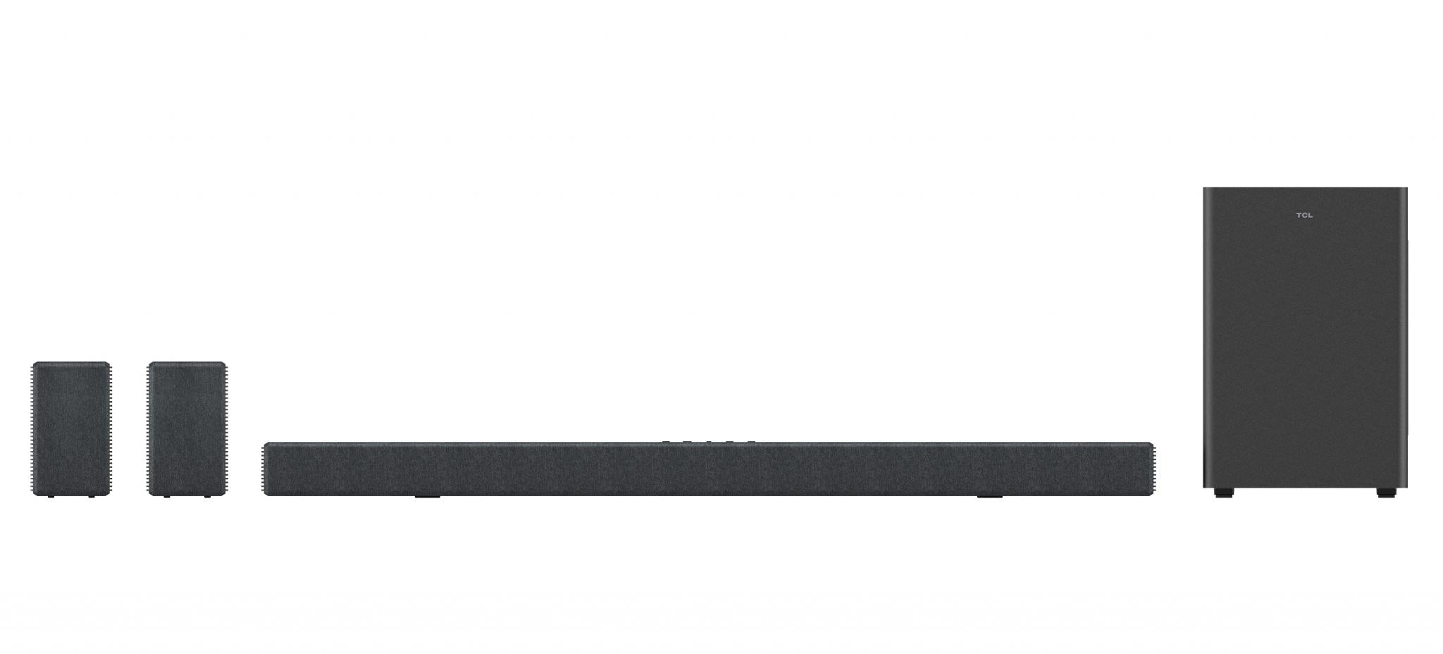 Soundbar TCL X937UE, 7.1.4, 1020W, Bluetooth 5.3, Dolby Atmos & DTS-X, Ray-danz, Subwoofer Wireless, Negru