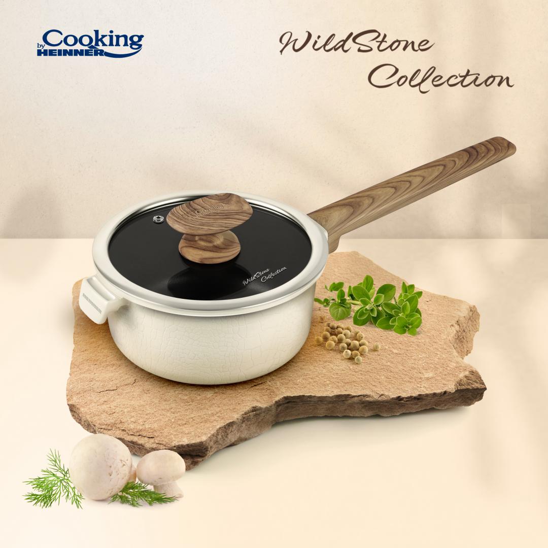 Heinner CASEROLA+CAPAC 18x9 CM, 1.9L, WILD STONE