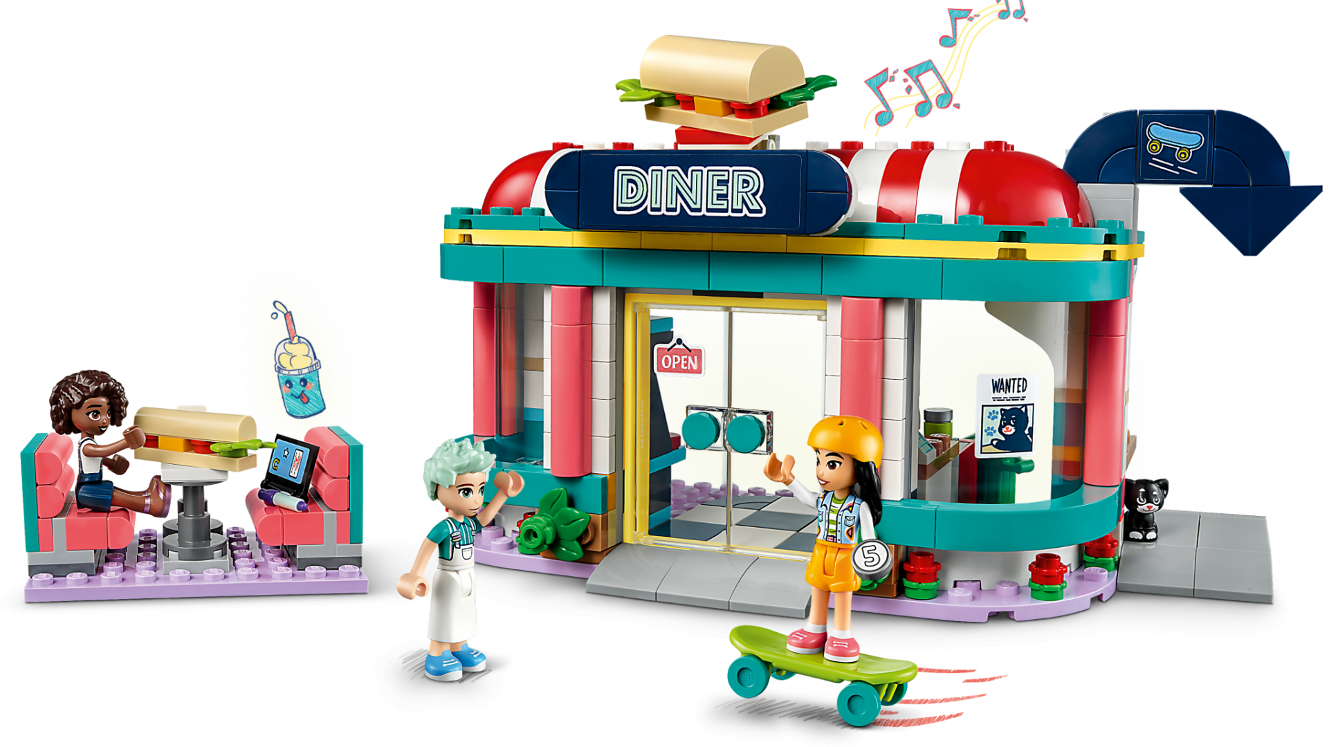 Restaurant in Heartlake, Lego 41728 (41728 Restaurant în centrul orașului Heartlake)