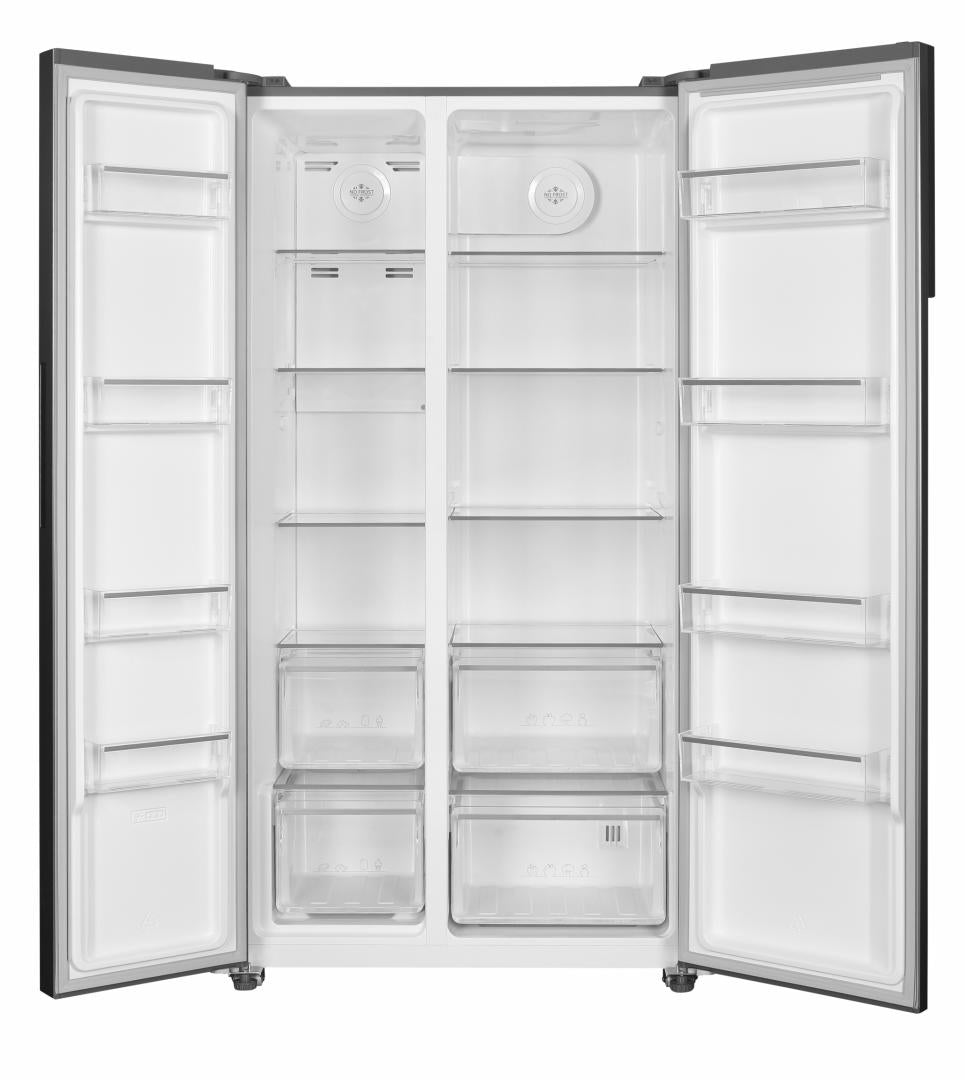 Side by Side HEINNER HSBS-H532NFXF+, No Frost, 532 L, Clasa F, Aspect Inox
