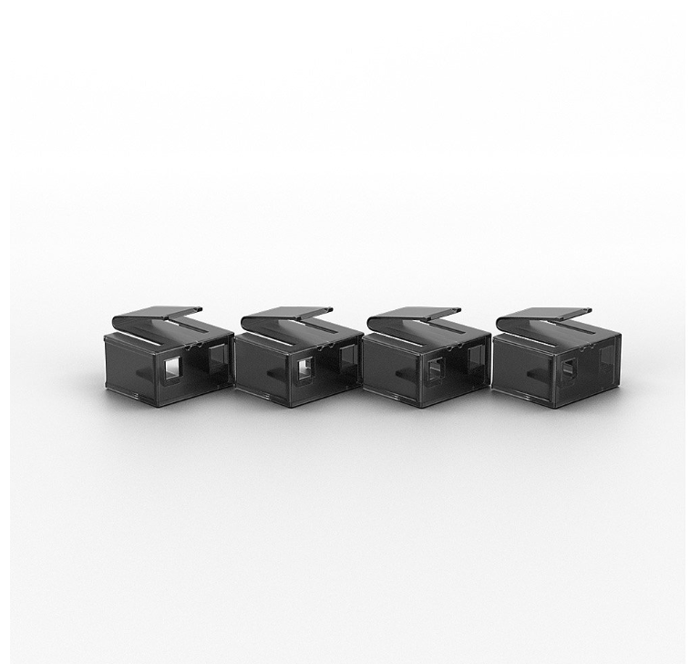 Lindy 10 x RJ-45 Port Blocker Key Black