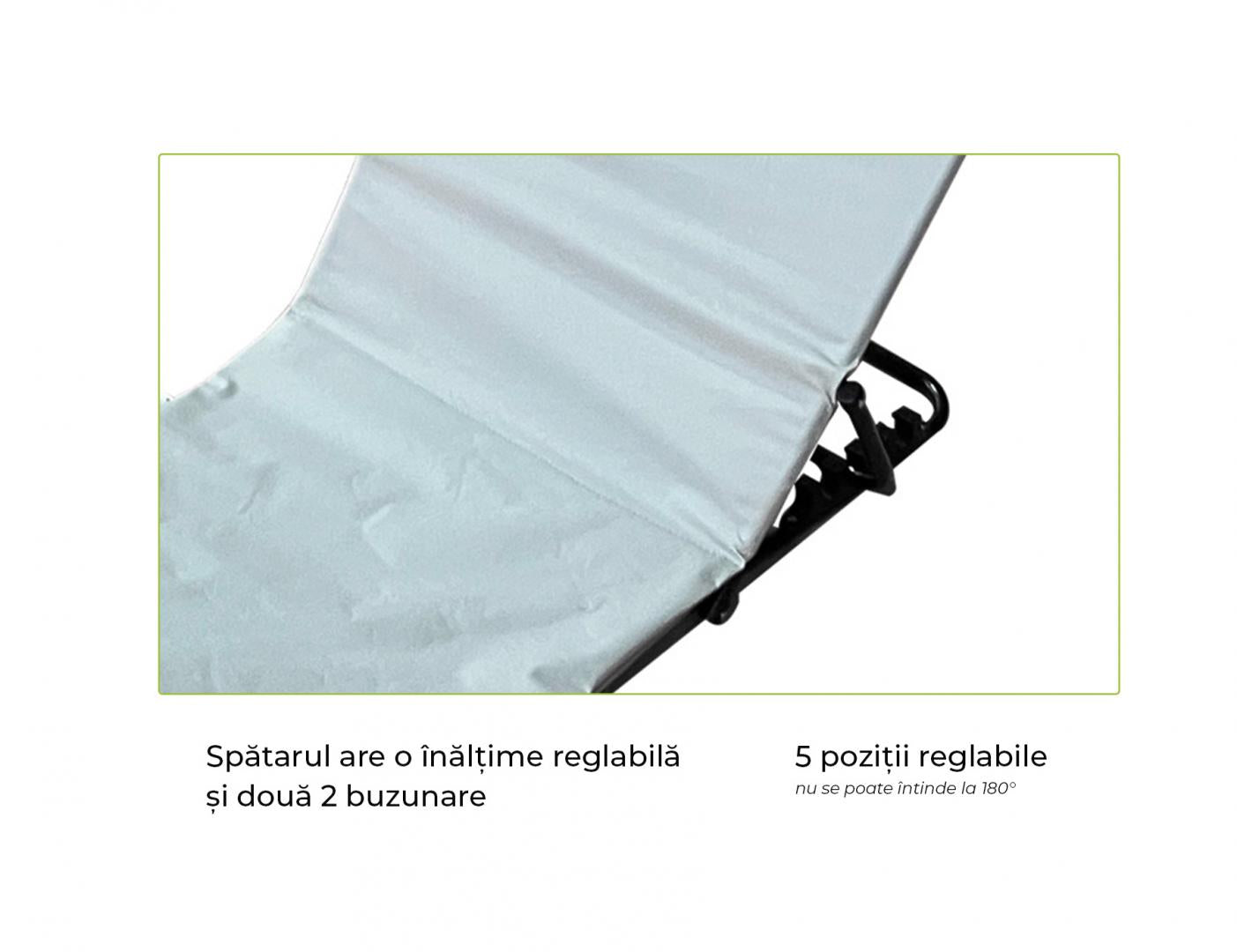 HEINNER COVOR PLAJA TIP SEZLONG-141*45*51CM, GREY