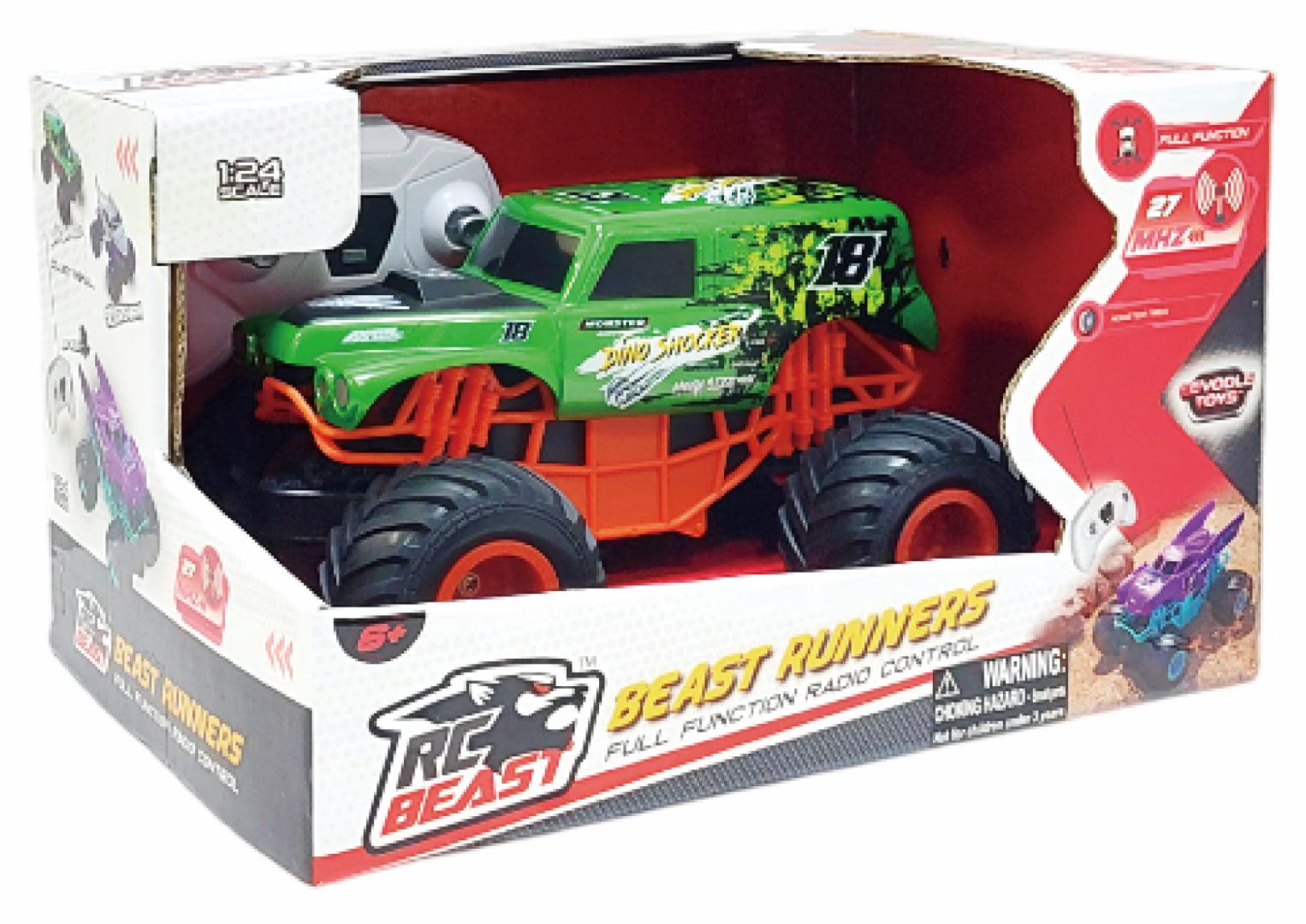 Cevodle MASINUTA TELE.BIG FOOT 1/24,19CM,DIV CUL