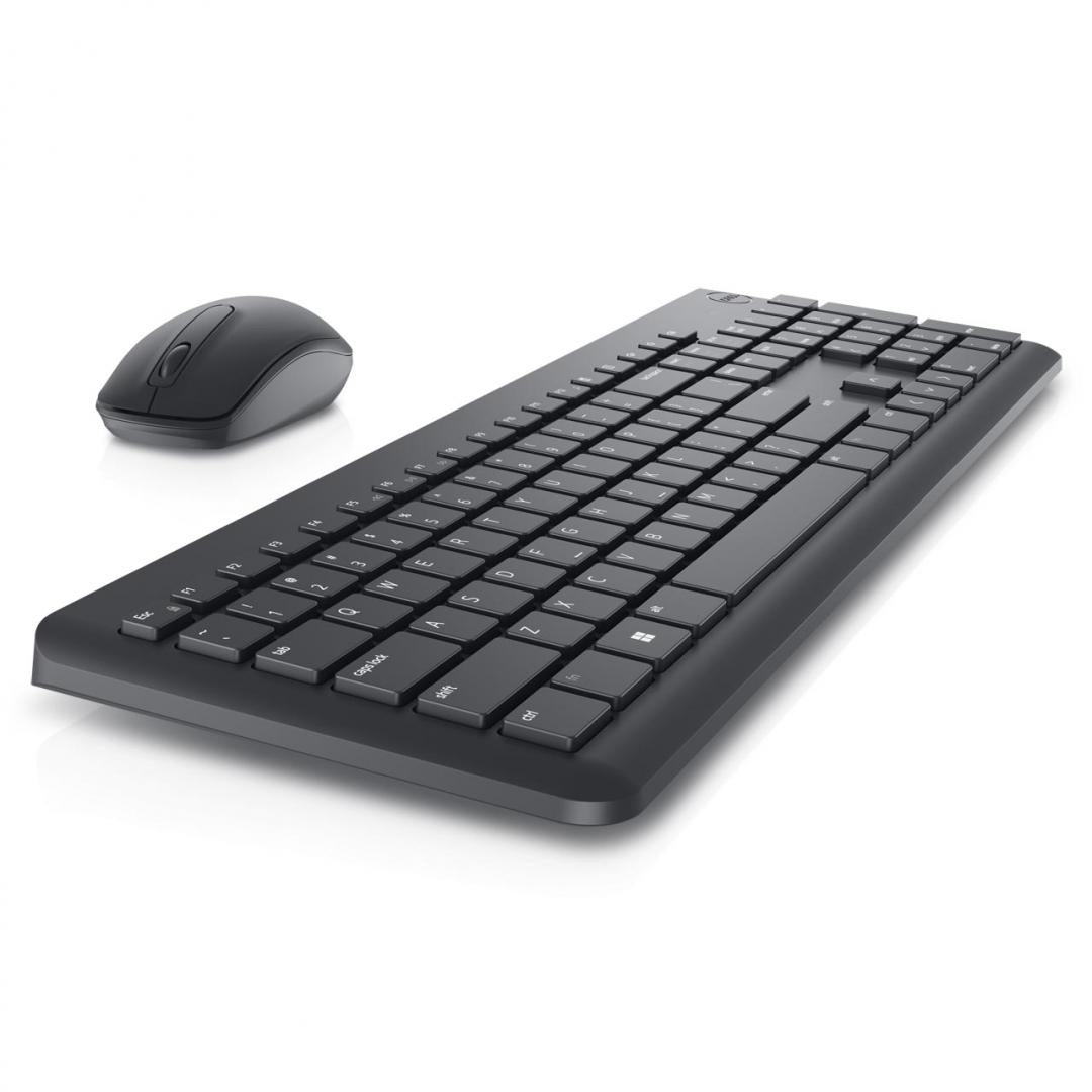 Dell Kit Mouse and Keyboard KM3322W Wireless, QWERTZ Romanian Layout, Device Type: Keyboard and mouse set, Wireless Receiver: USB wireless receiver, Connectivity Technology: Wireless, Interface: 2.4 GHz, Keyboard: Adjustable Height: Yes, Hot Keys Function