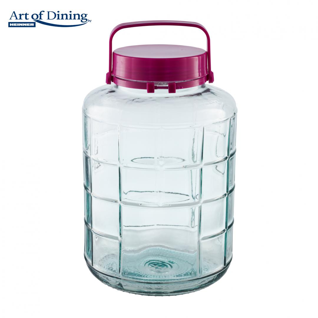 Borcan Sticla cu Capac Plastic 10L (borcan Sticla  cu Capac Plastic  10L Art Of Dining)