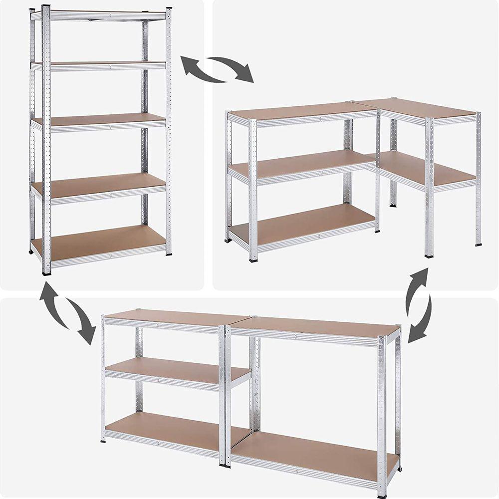 Heinner HR RAFT METALIC CU 5 POLITE 80*40*180 CM