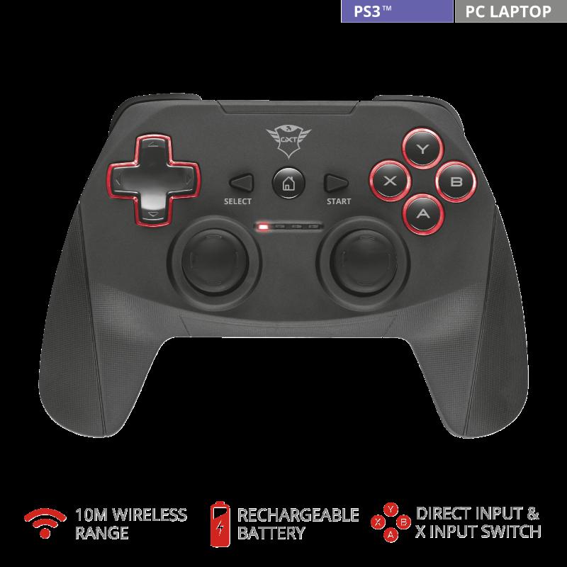 Gamepad Trust Gxt 545 Yula, negru (Trust Gxt 545 Yula Wireless Gamepad)