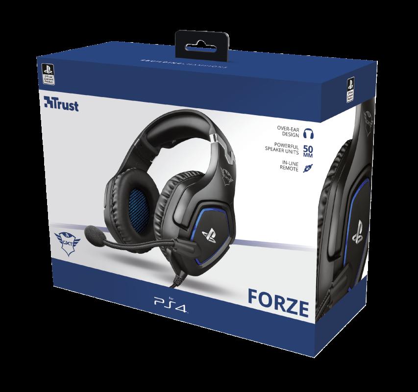 Casti Trust GXT 488 Forze cu fir, negru