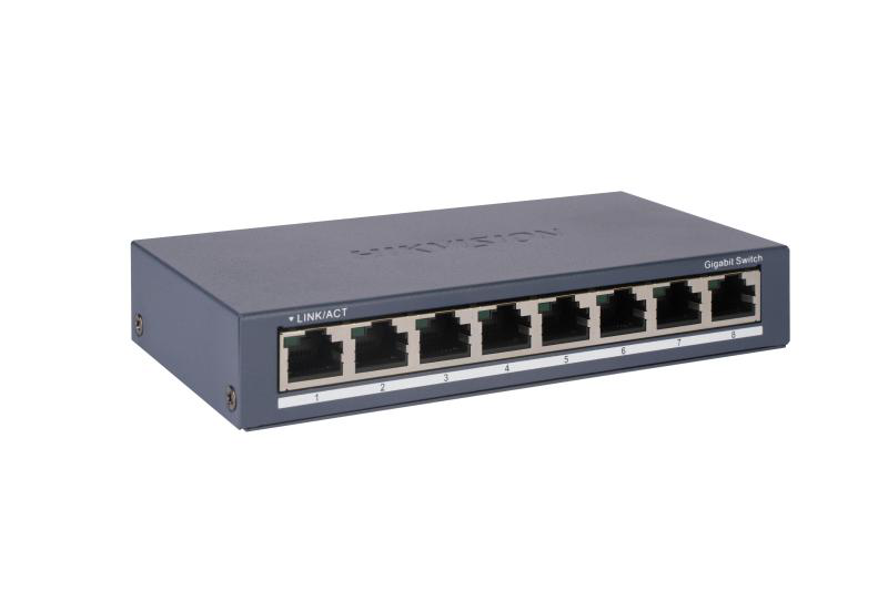 Hikvision SWITCH  8 PORTURI  GIGABIT UNMANAGED