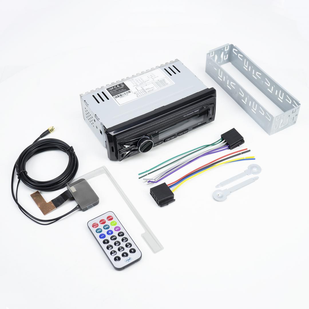 DAB si RDS radio MP3 player auto PNI Clementine 8480BT 4x45w, 12/24V, 1 DIN, cu SD, USB, AUX, RCA, Bluetooth si USB 1.5A pentru incarcare telefon, Radio: FM/DAB+, Radio FM: 87.5MHZ - 108.0MHZ, Radio DAB: 174.928MHZ - 239.200MHZ, Dimensiuni (L x H x A / Gr