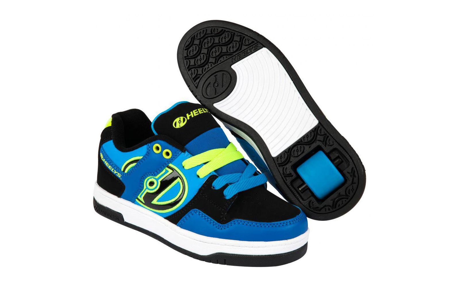 Pegas ROLE HEELYS FLOW 40.5 ALBASTR NEGRU LIME