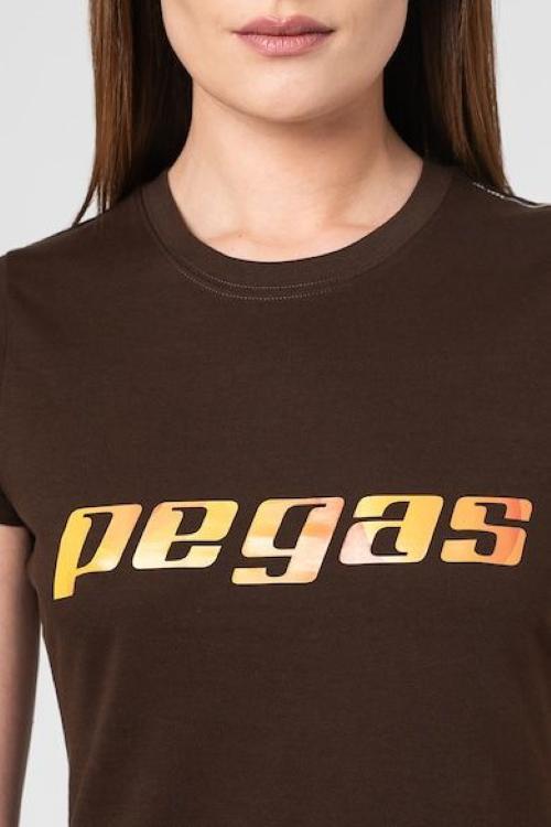 Pegas TRICOU  LOGO ORANGE FEMEI  COFFEE-S